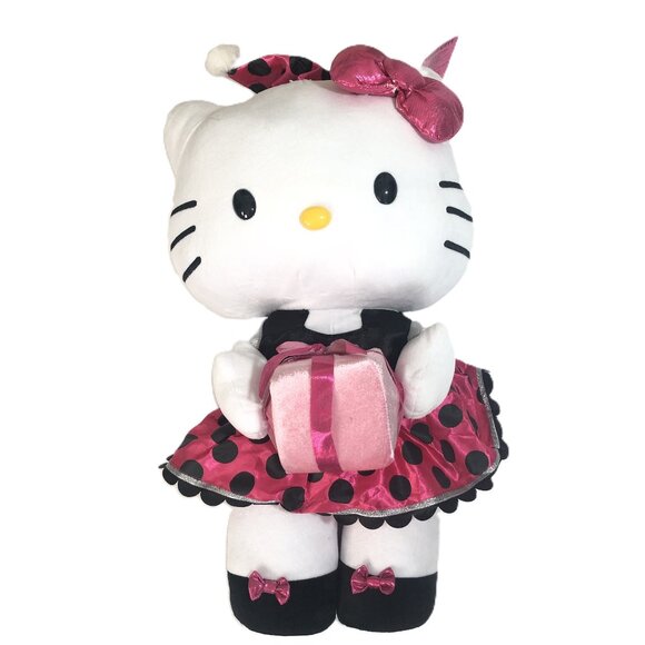 Hello Kitty Other - Hello Kitty Huge Plush 24" Tall Birthday Greeter Polka Dot Dress Collector NWT
